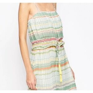 See By Chloe Multi Color Striped Dress With Tassel Belt Womans Size‎ 4